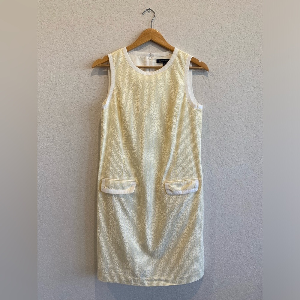 Brooks Brothers - Size 6 - Yellow & White Striped Dress